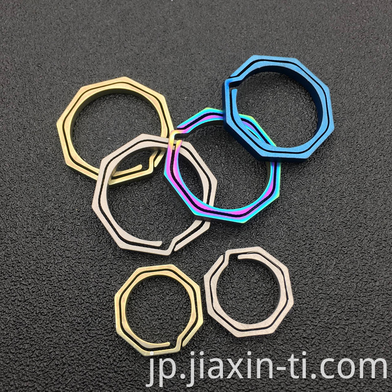 titanium split key ring